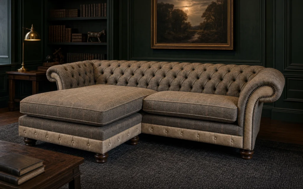 Conrad Chaise End Chesterfield Sofa