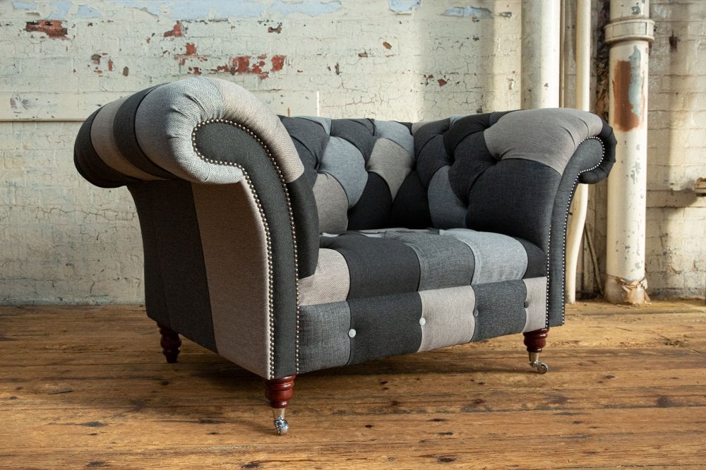 Brighton Patchwork Chesterfield Armchair