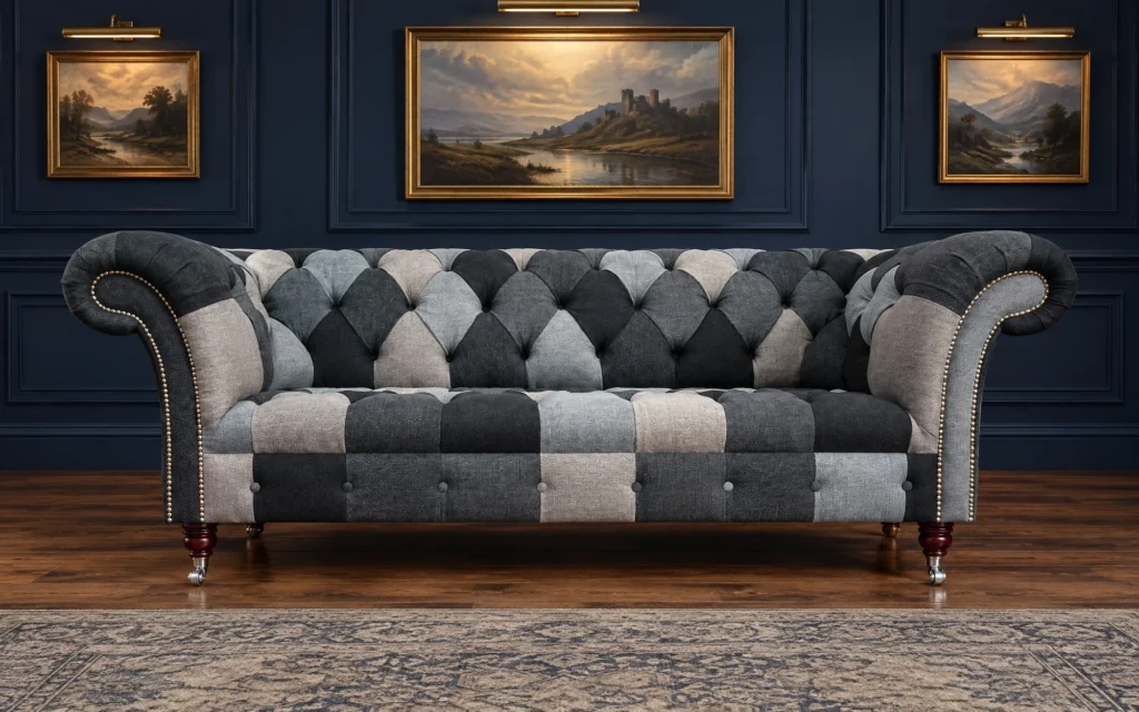 Brighton Patchwork Chesterfield Sofa