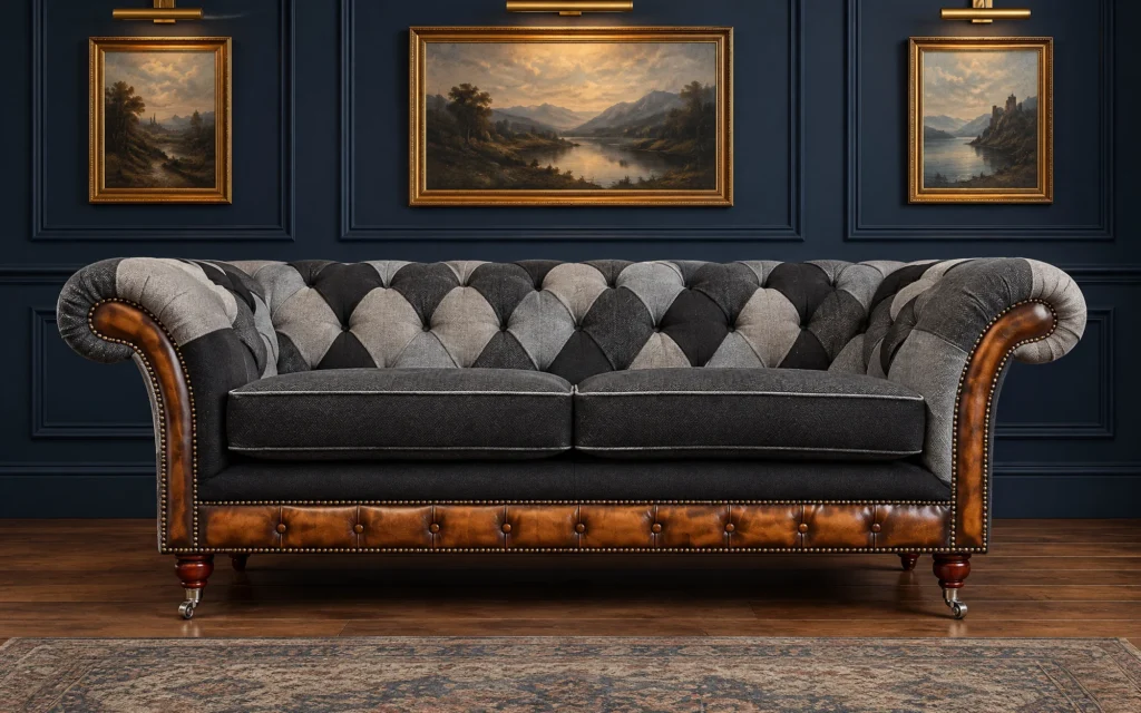 Camden Patchwork Chesterfield Sofa (Cushion)