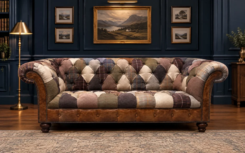 Highland Patchwork Chesterfield Sofa