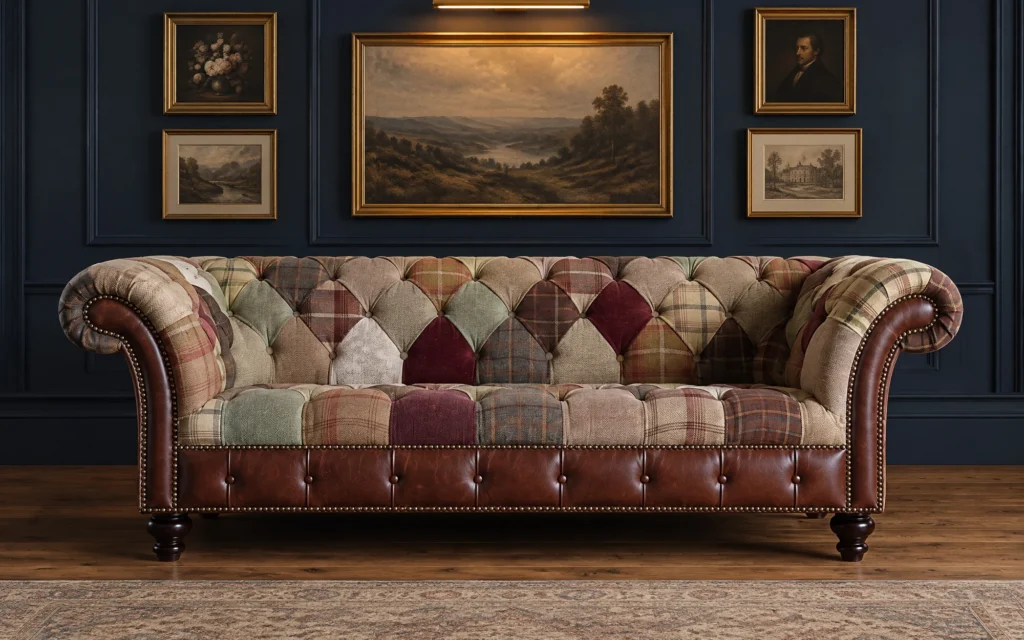 Lavenham Patchwork Chesterfield Sofa