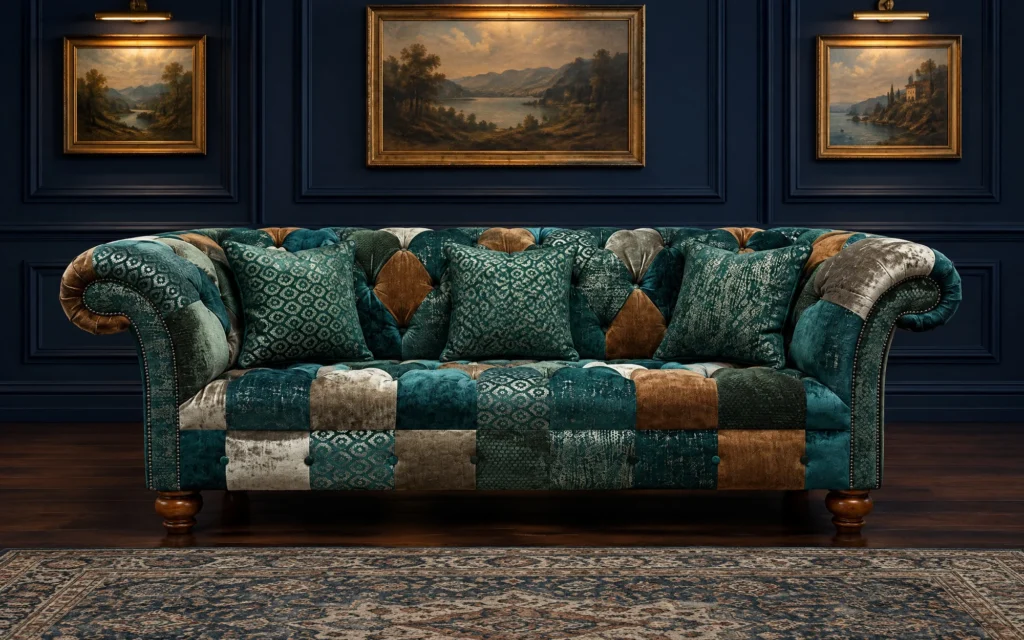 Sherwood Patchwork Chesterfield Sofa
