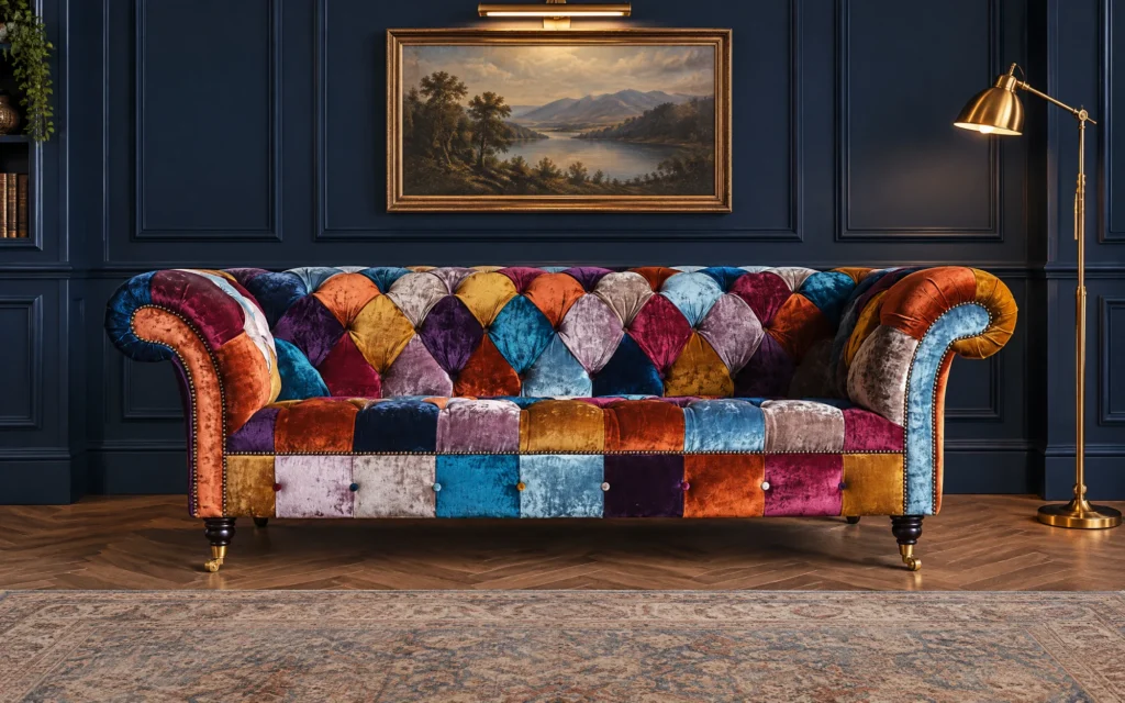 Windsor Patchwork Chesterfield Sofa