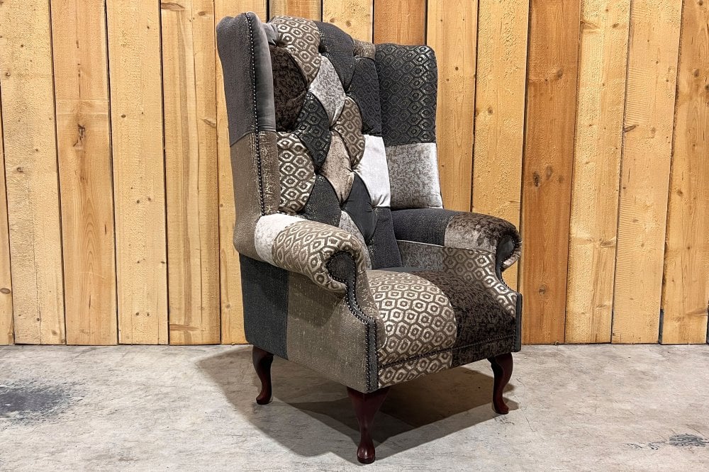 Wiston Patchwork Chesterfield Wing Chair