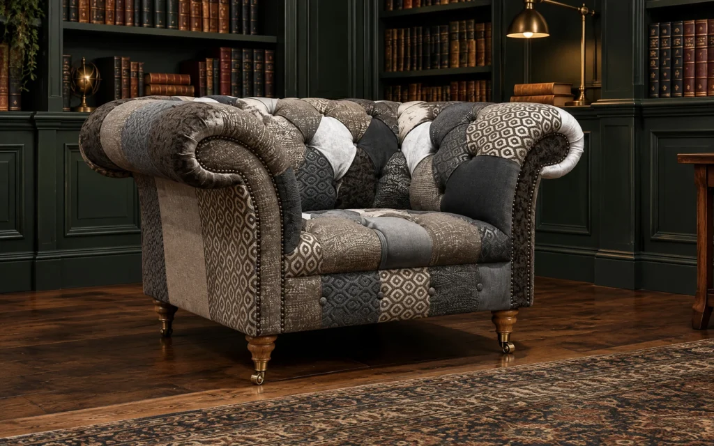 Wiston Patchwork Chesterfield Armchair