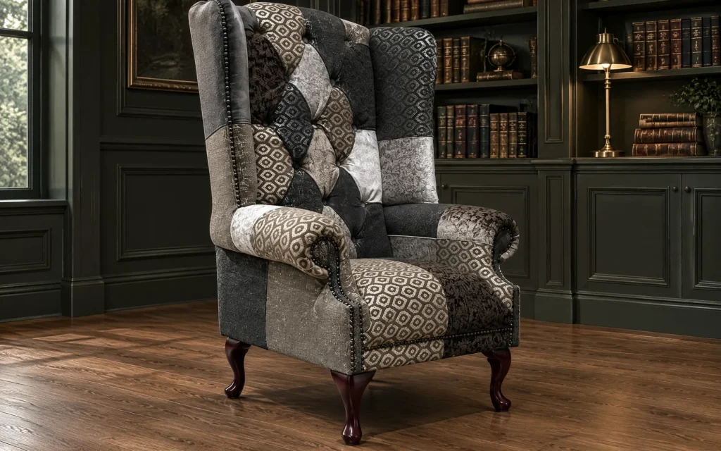 Wiston Patchwork Chesterfield Wing Chair