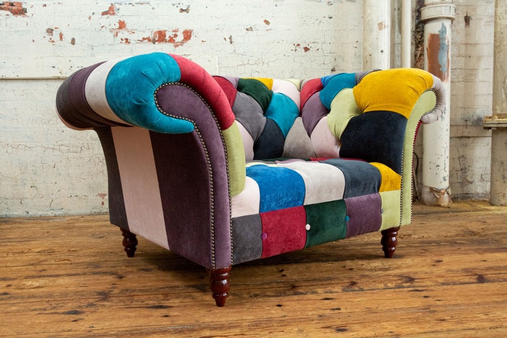 Worthing Patchwork Chesterfield Armchair