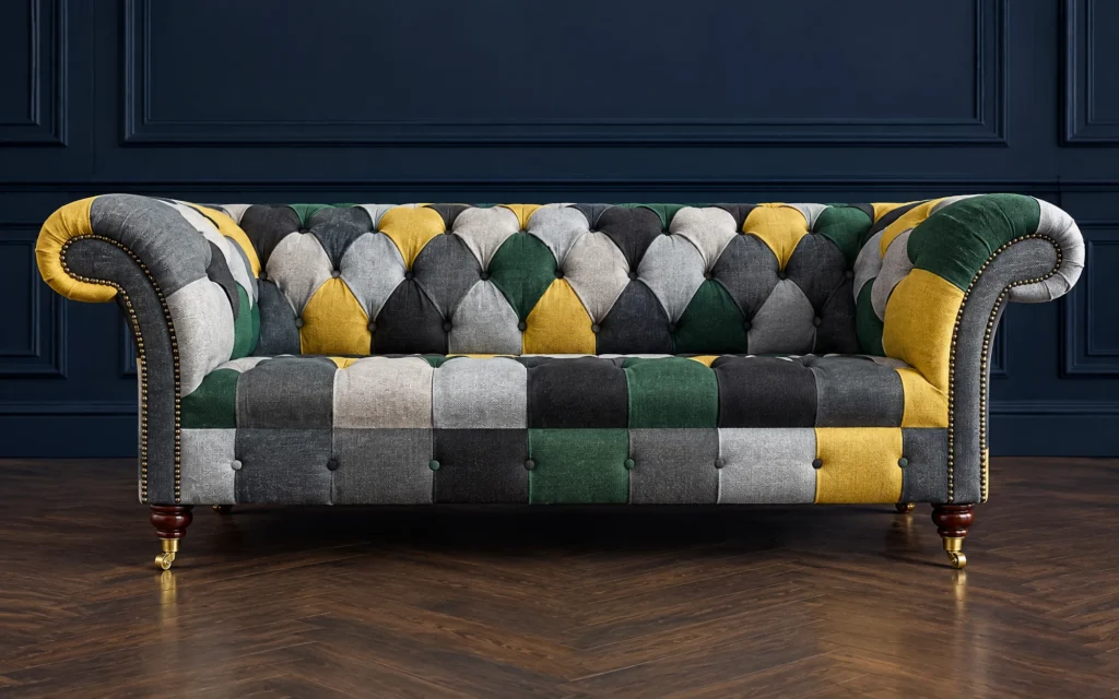 York Patchwork Chesterfield Sofa