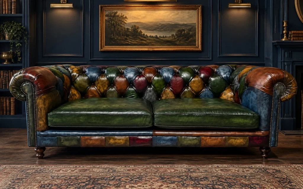 Howarth Patchwork Chesterfield Sofa