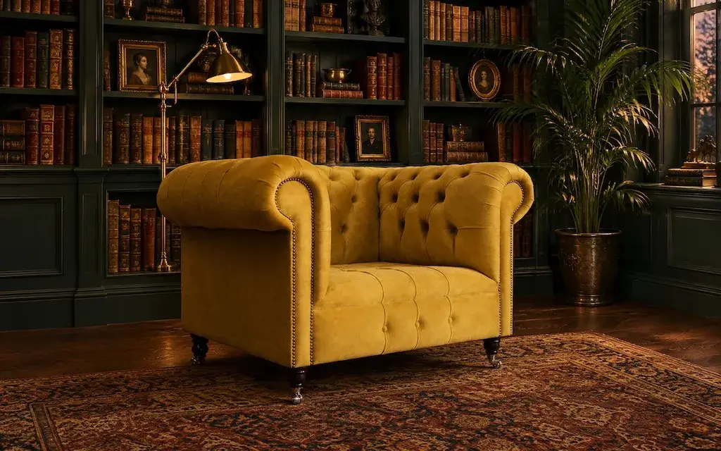 Edwardian Chesterfield Armchair