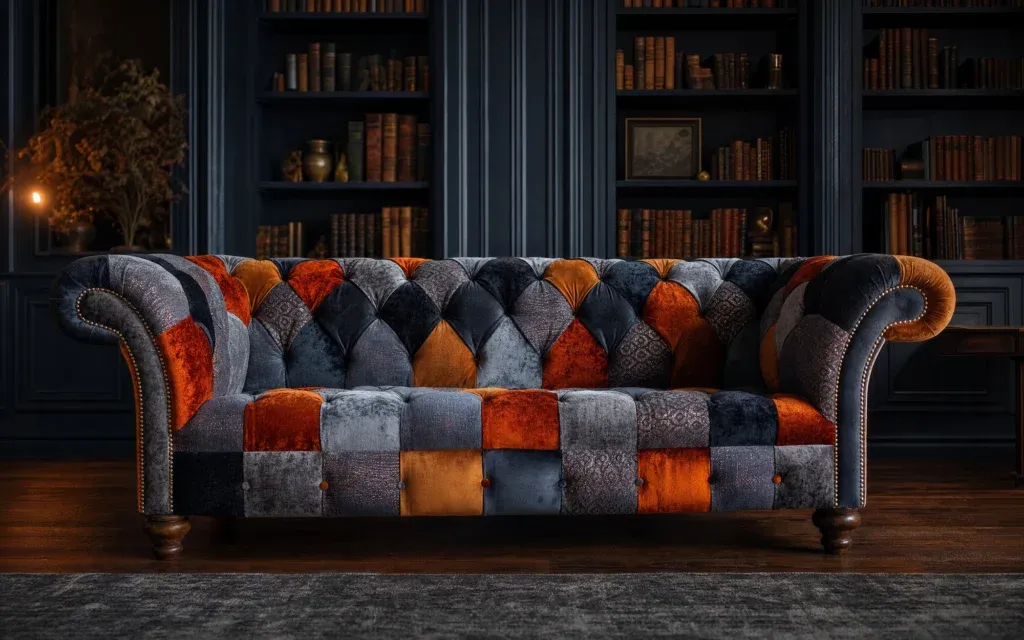Camborne Patchwork Chesterfield Sofa