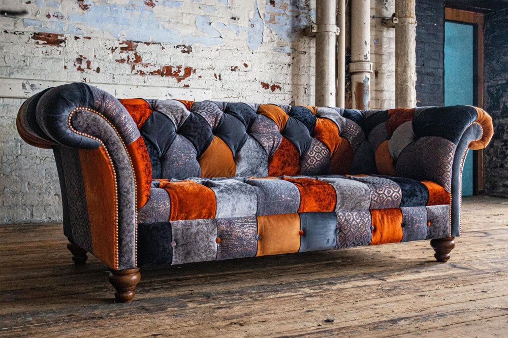 Camborne Patchwork Chesterfield Sofa