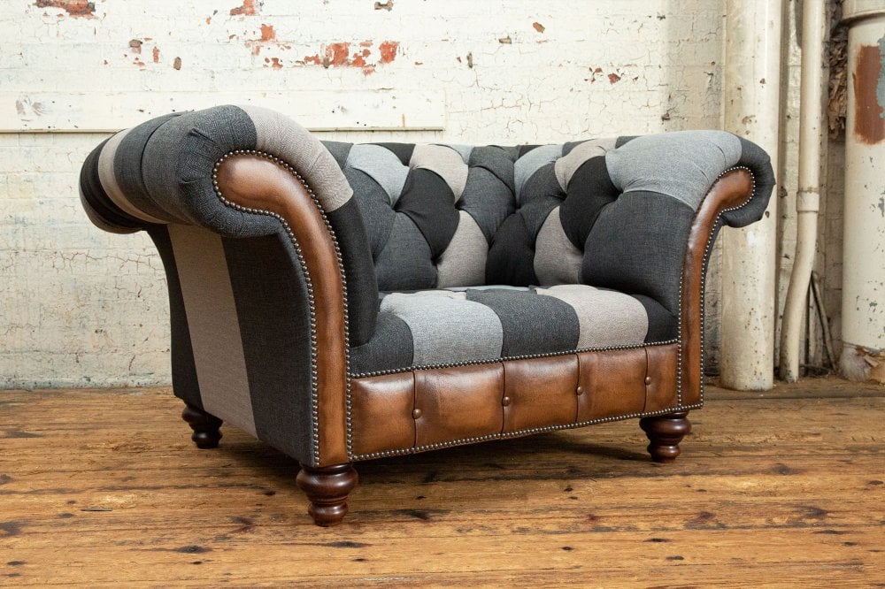 Camden Patchwork Chesterfield Armchair