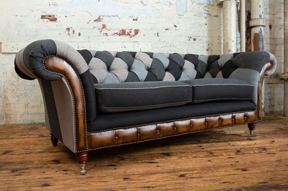Camden Patchwork Chesterfield Sofa (Cushion)
