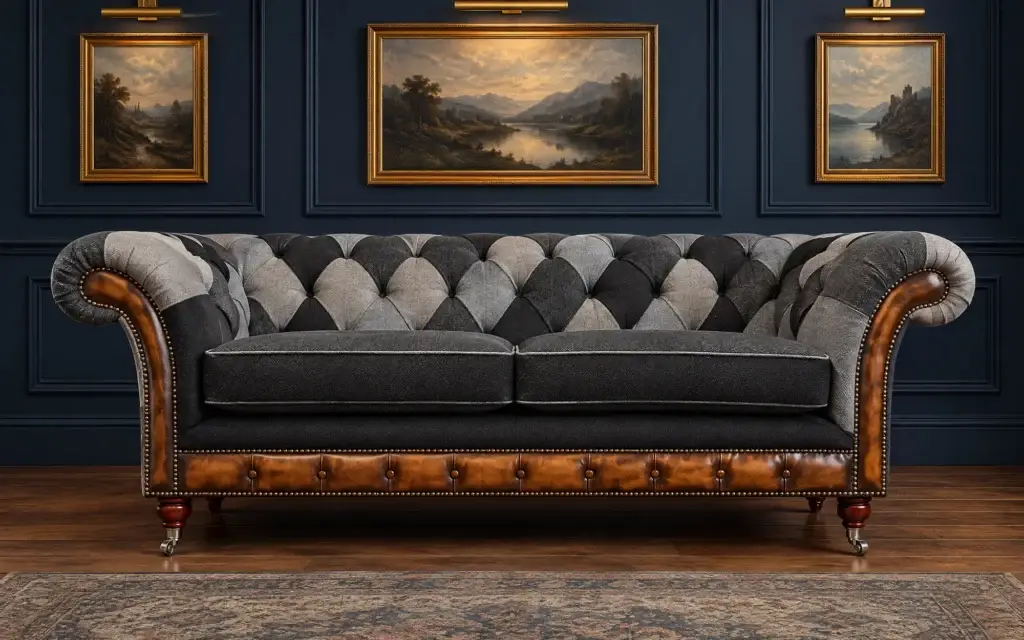 Camden Patchwork Chesterfield Sofa (Cushion)