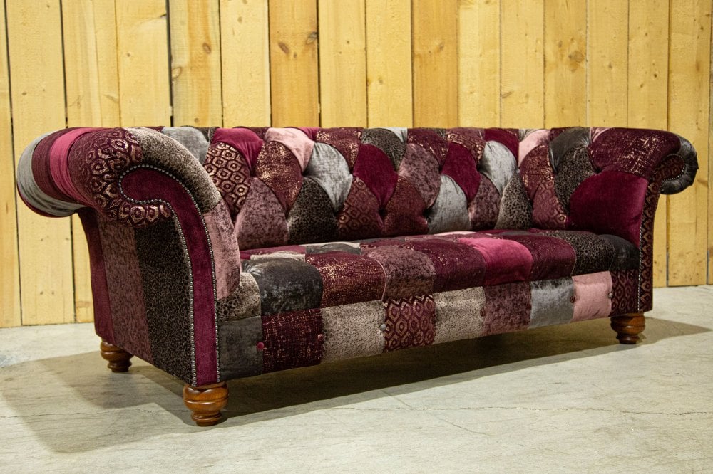 Claremont Patchwork Chesterfield Sofa