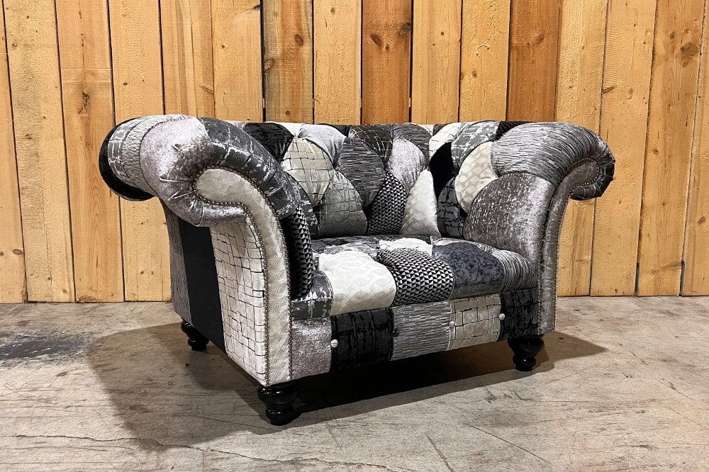 Hereford Patchwork Chesterfield Armchair