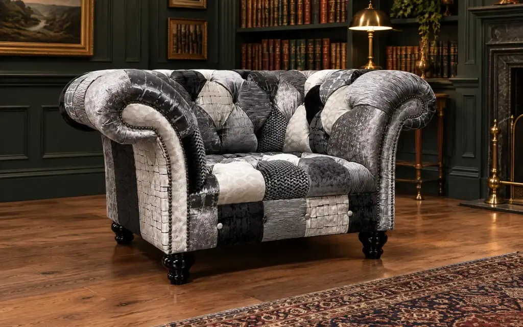 Hereford Patchwork Chesterfield Armchair