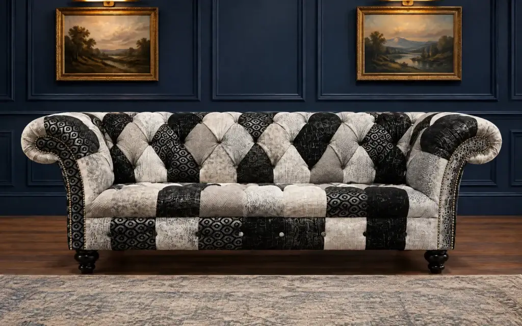 Hereford Patchwork Chesterfield Sofa