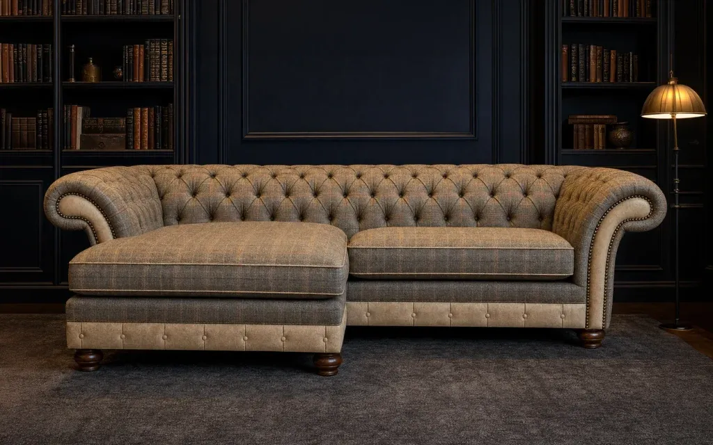 Conrad Chaise End Chesterfield Sofa