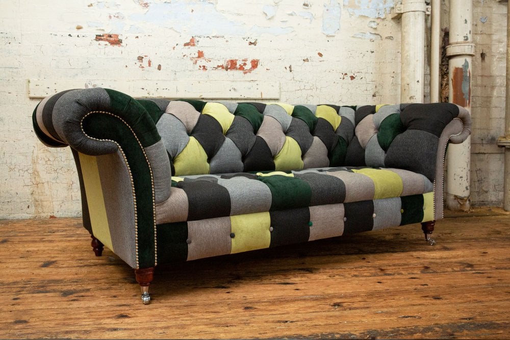 Kew Patchwork Chesterfield Sofa