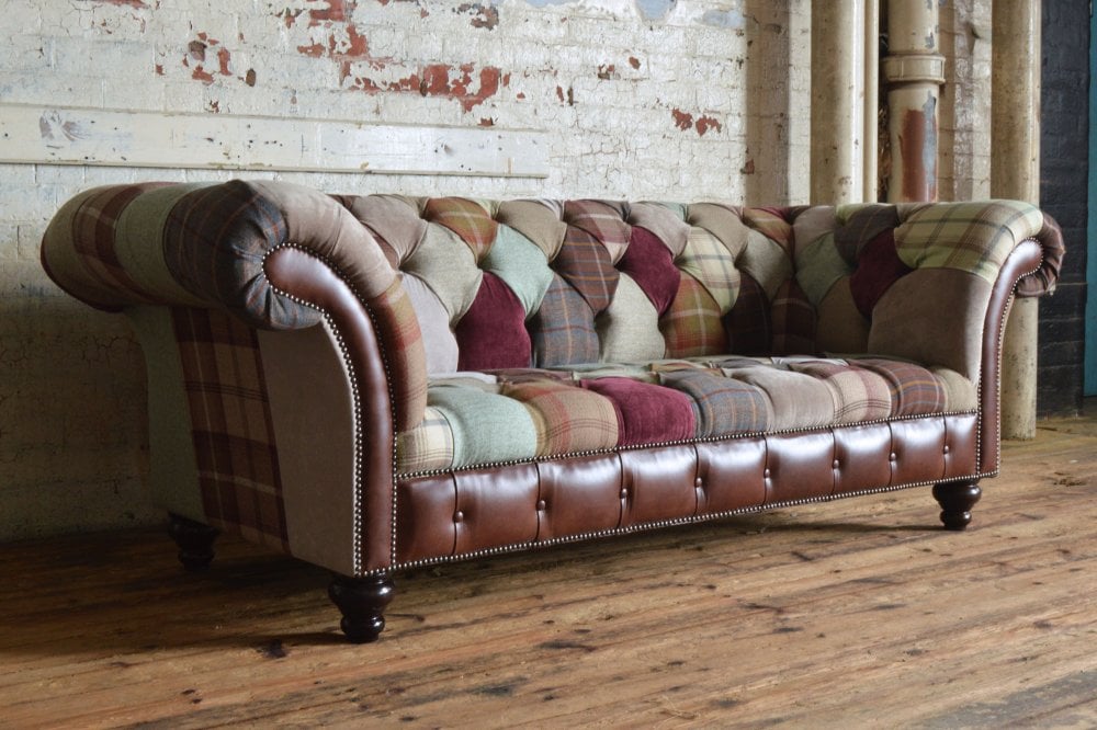 Lavenham Patchwork Chesterfield Sofa