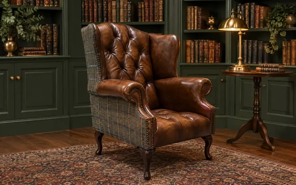 Orkney Short Chesterfield Wing Chair