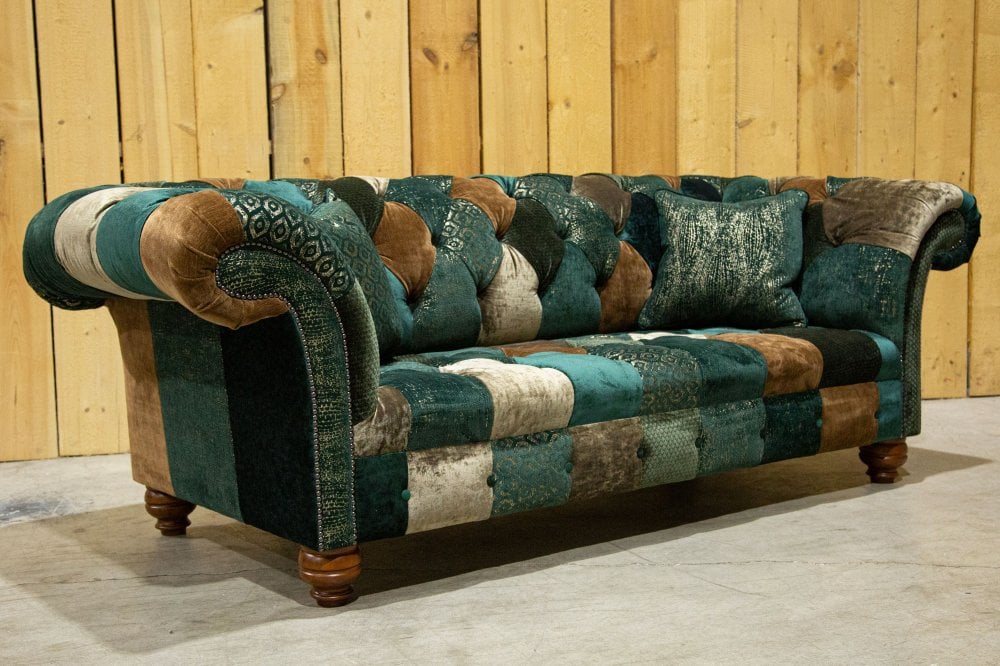 Sherwood Patchwork Chesterfield Sofa