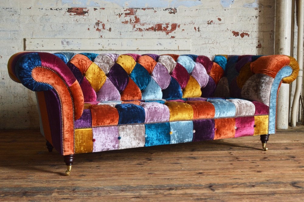 Windsor Patchwork Chesterfield Sofa
