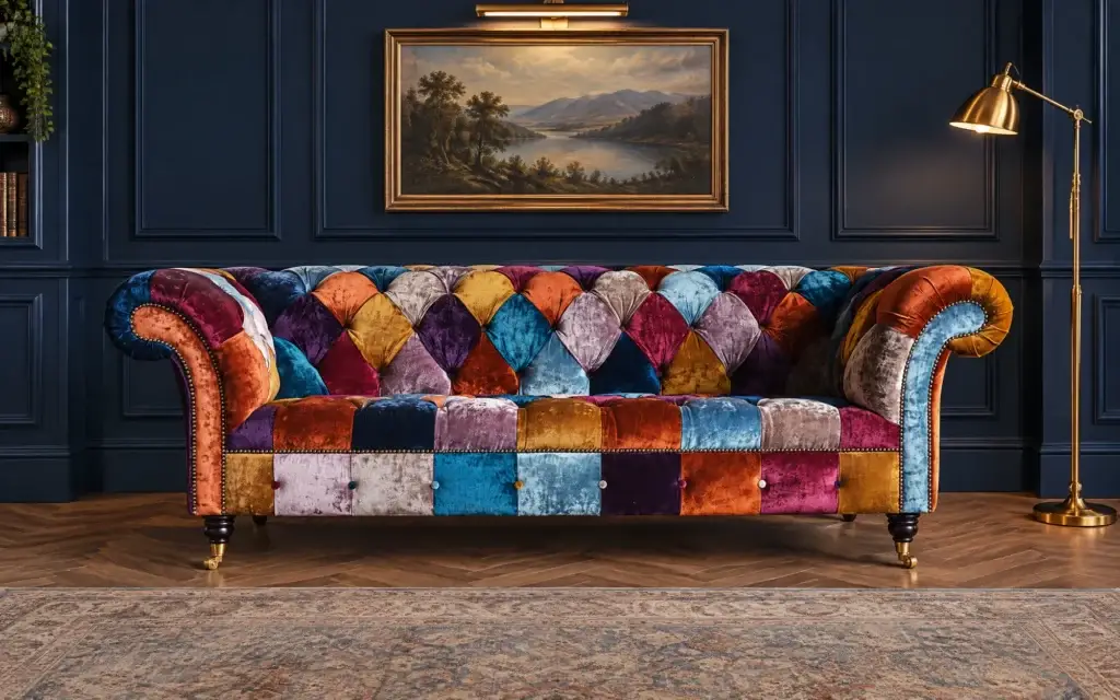 Windsor Patchwork Chesterfield Sofa