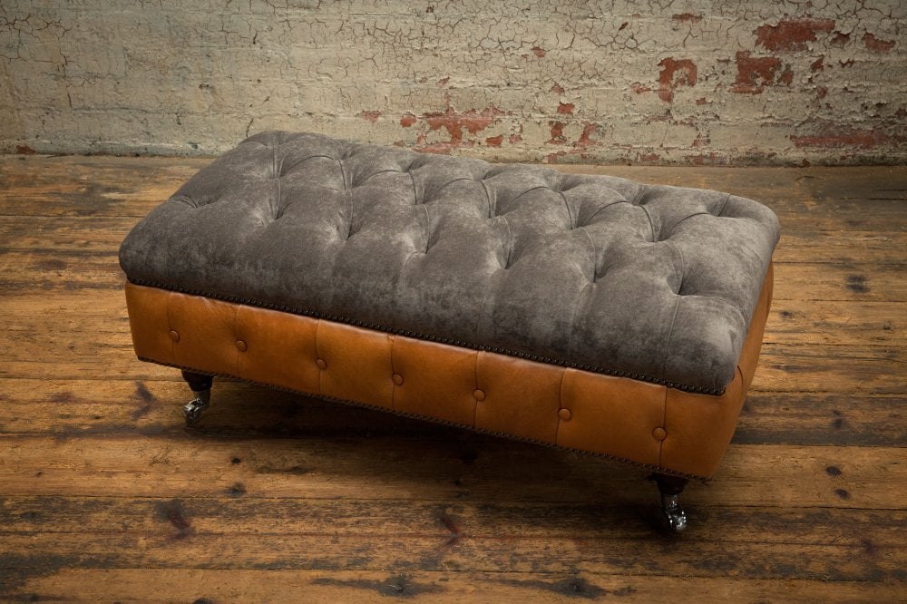 Conrad Chesterfield Footstool