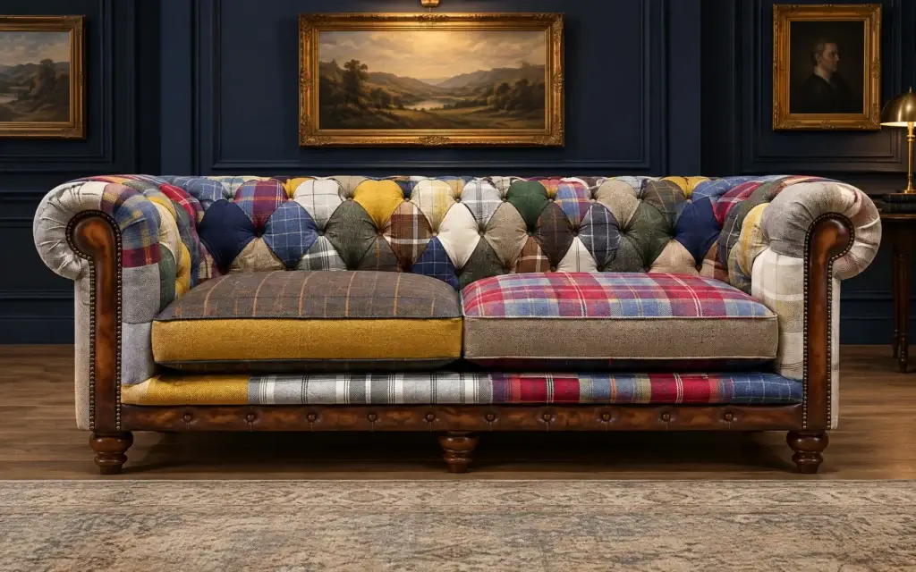 3 Seater Cotswold Patchwork Chesterfield Sofa (Bespoke)