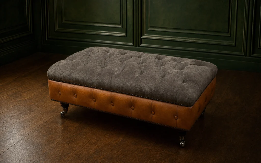 Conrad Chesterfield Footstool
